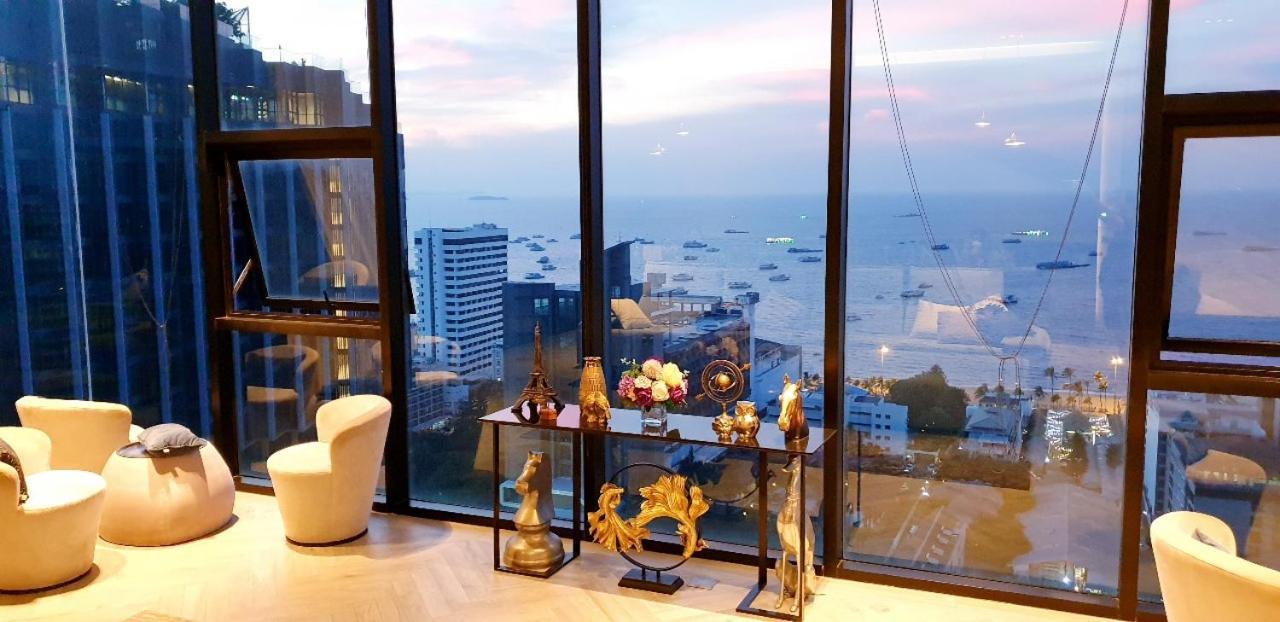 Base Central Pattaya Long Balcony King-Bed With Infinity Pool & Free Netflix! Luaran gambar