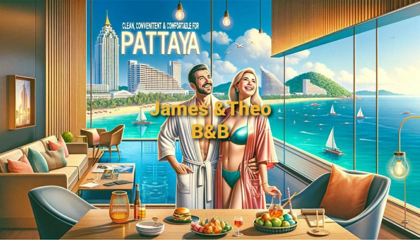 Base Central Pattaya Long Balcony King-Bed With Infinity Pool & Free Netflix! Luaran gambar