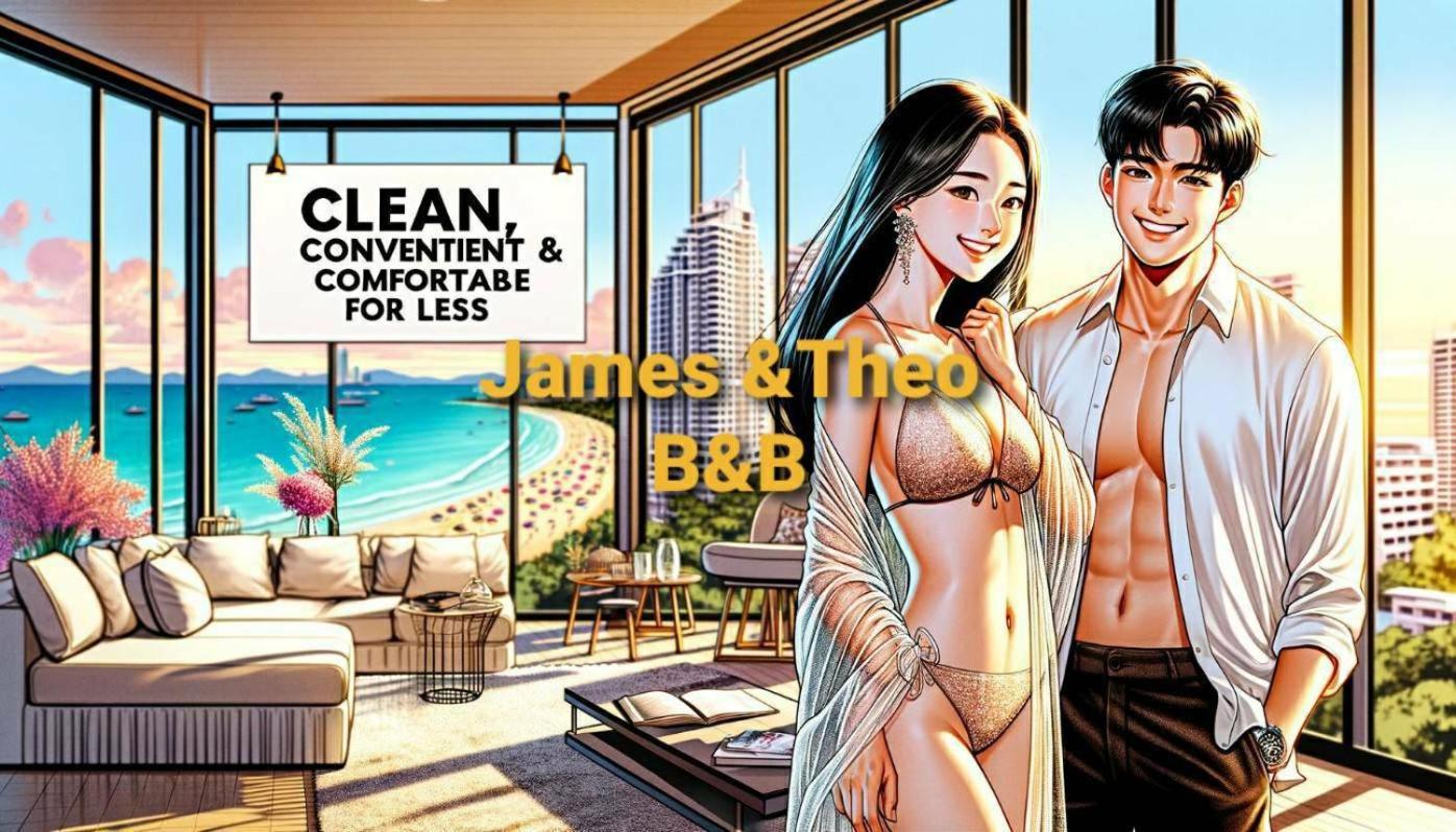 Base Central Pattaya Long Balcony King-Bed With Infinity Pool & Free Netflix! Luaran gambar